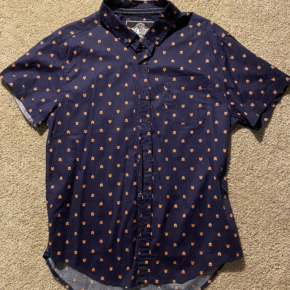 Foxy Short Sleeve Button Up
